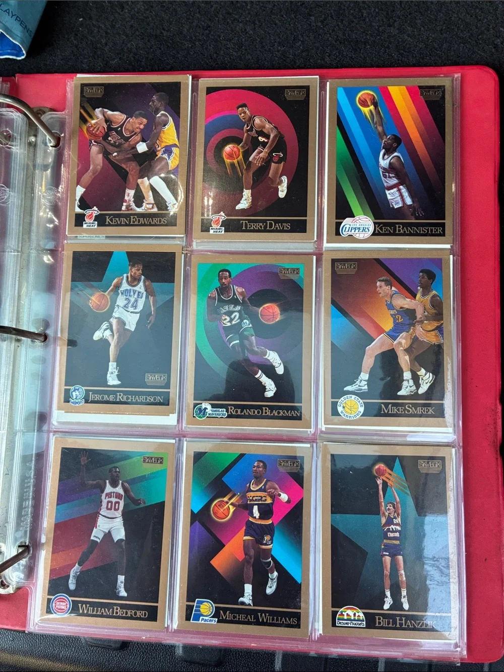 NBA Cards in Collectors Album Plastic Binder